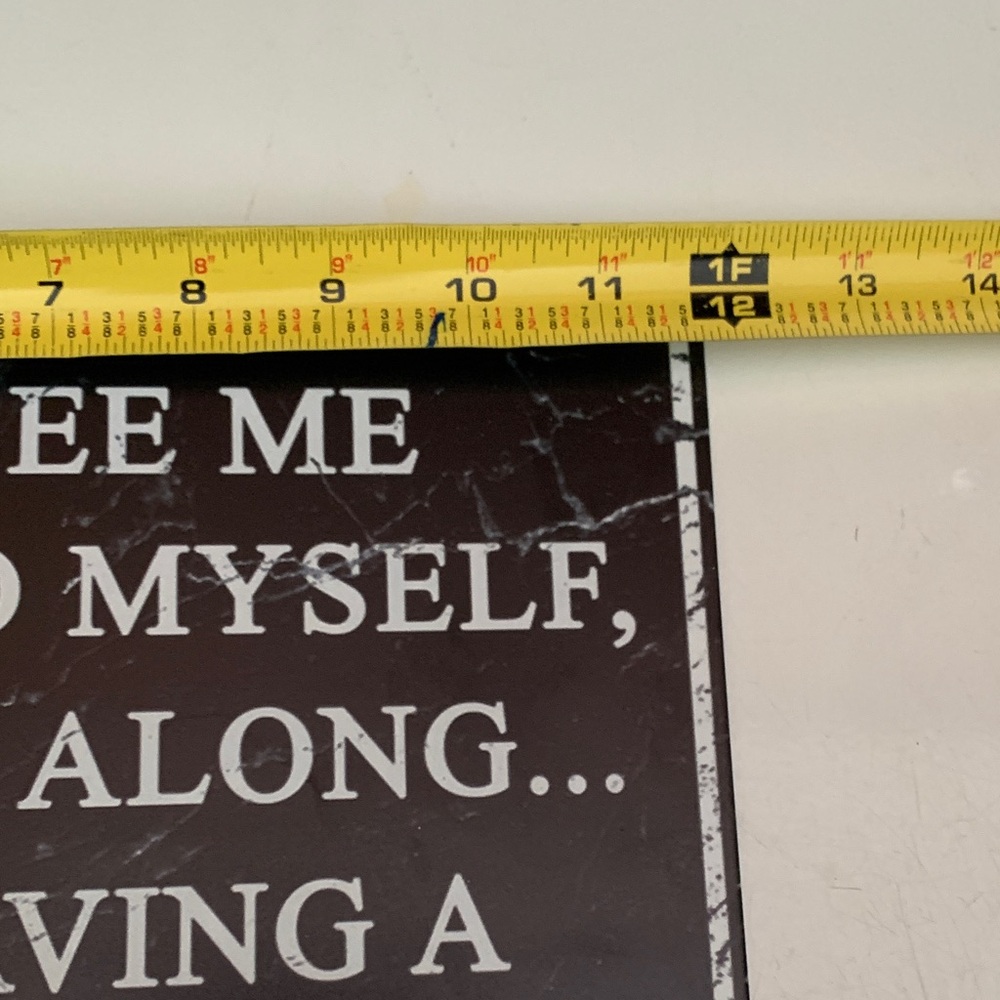 Humorous Black Wall Sign - Picture 2 of 4
